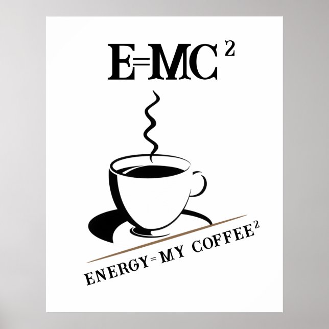 Kaffeetrinker Poster (Vorne)