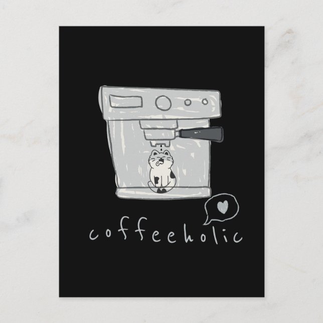 Kaffeetrinker  postkarte (Vorderseite)