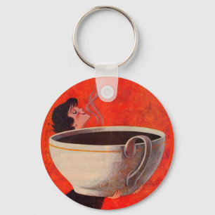 Kaffeetrinker Schlüsselanhänger