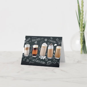 Kaffeetrinks Dankeskarte