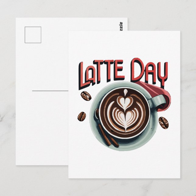 Kaffeetrinks Postkarte (Vorne/Hinten)