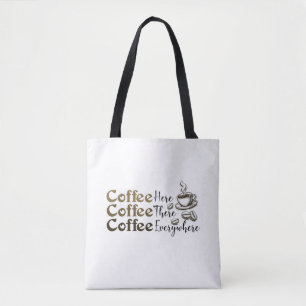 Kaffeetüte überall Stylische wiederverwendbare Tas Tasche