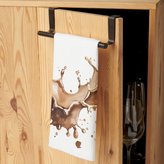 Kaffeeverguss Geschirrtuch (Drittel gefaltet)