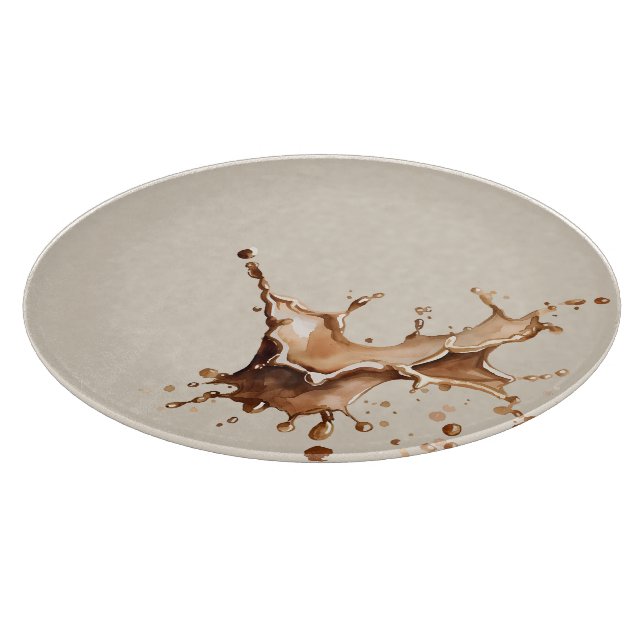 Kaffeeverguss Schneidebrett (Ecke)