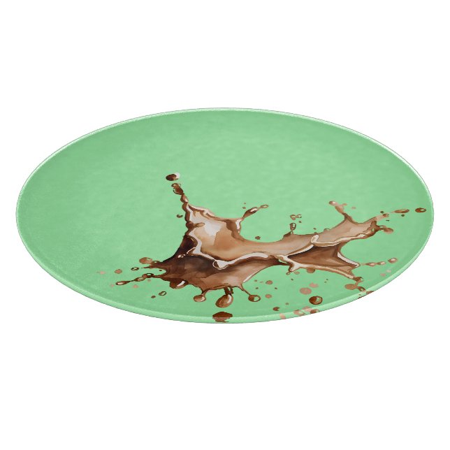 Kaffeeverguss Schneidebrett (Ecke)