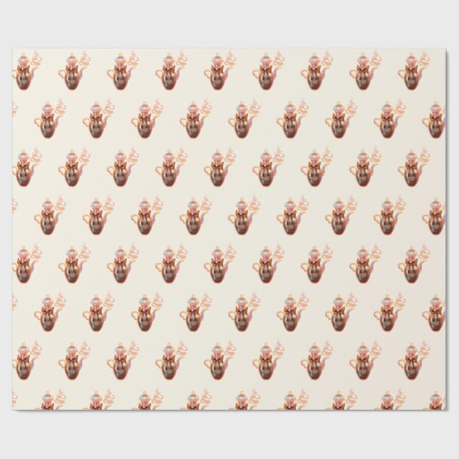 Kaffeeverpackungspapier Geschenkpapier (Flach)