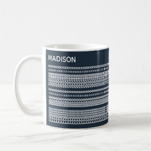 Kaffeeversteckte Nachricht Name 101W Stylisch Kaffeetasse