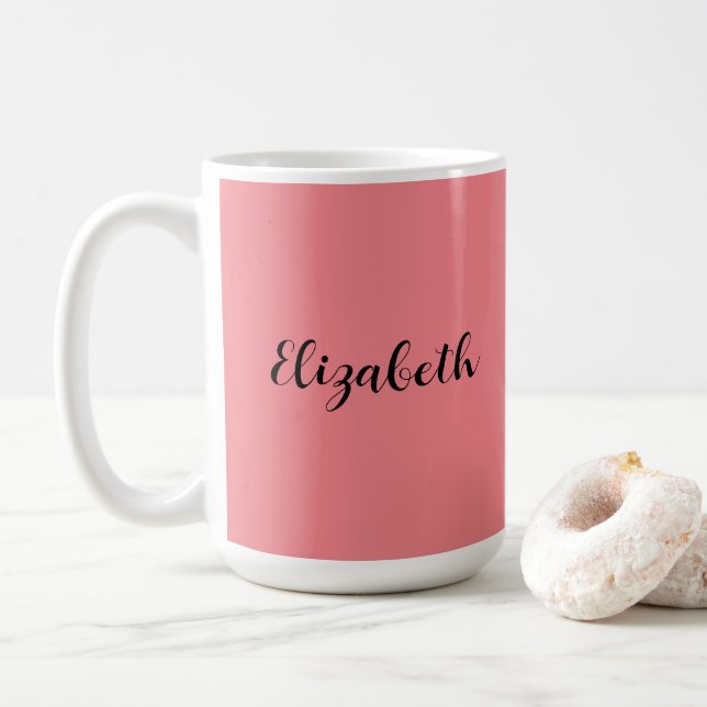 Kaffeevorlage Tasse Fügen Sie Ihren Namen hinzu (Mit Donut)
