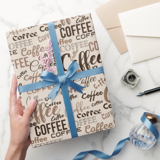 Kaffeewahnsinn Geschenkpapier (Schenken)