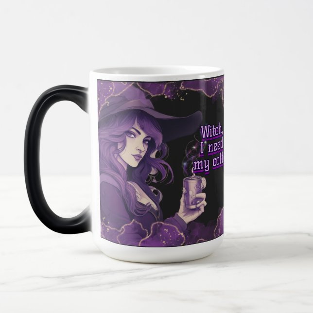 Kaffeewitsche auf schwarz verwandlungstasse (Links)