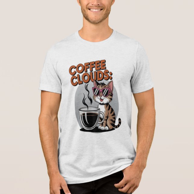 Kaffeewolken Tri-Blend Shirt (Vorderseite)