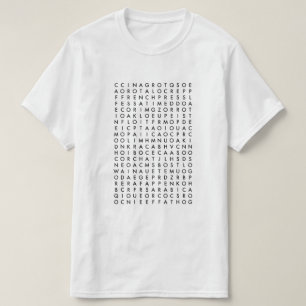 Kaffeewort-Suchpuzzlespiel T-Shirt
