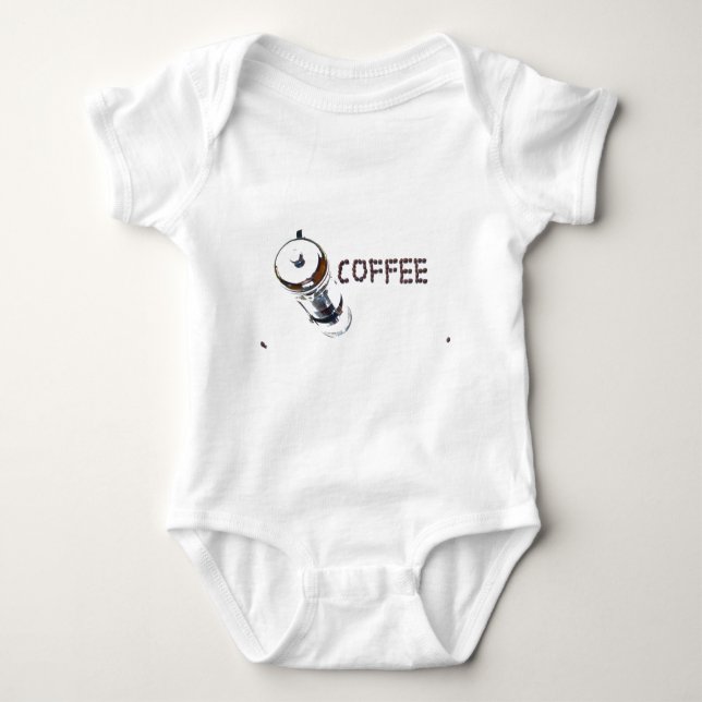 Kaffeezauberei Baby Strampler (Vorderseite)