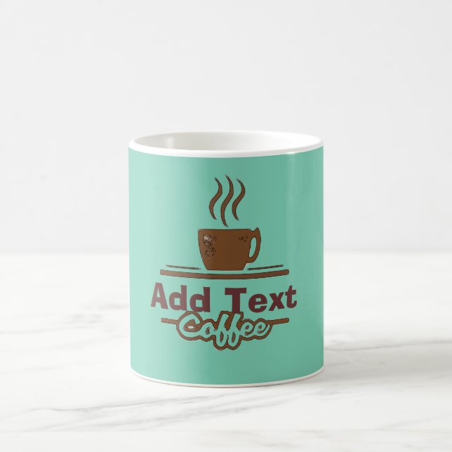Kaffeezeichen, Name hinzufügen Kaffeetasse (Mittel)