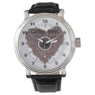 Kaffeezeit Armbanduhr