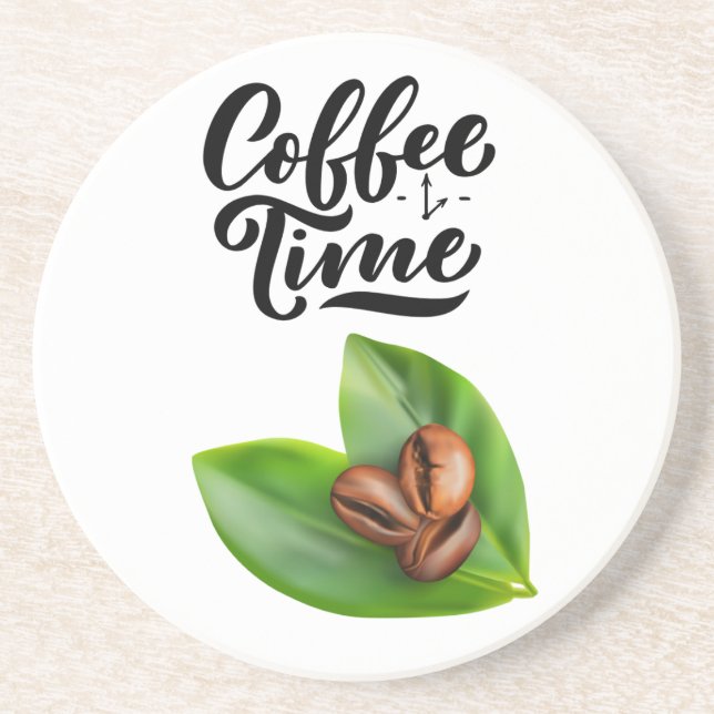 Kaffeezeit Getränkeuntersetzer (Vorne)