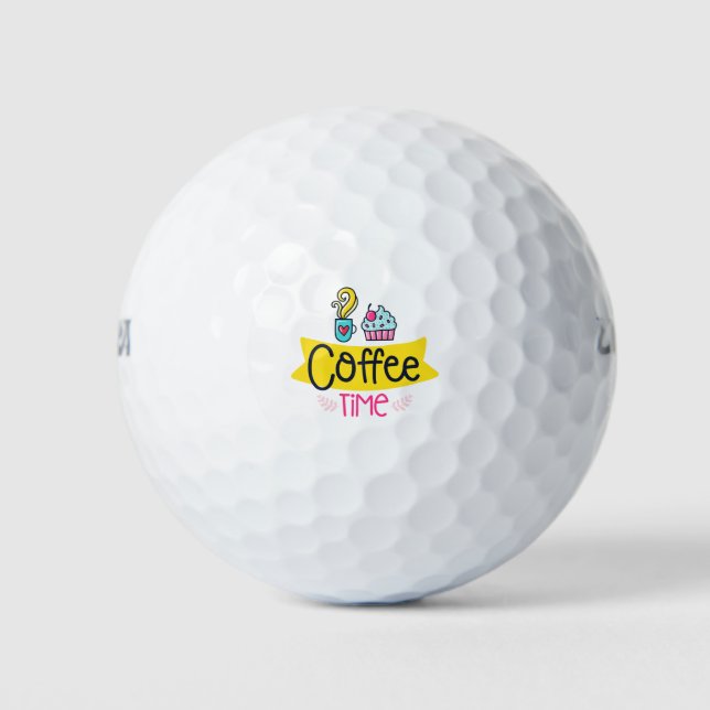 Kaffeezeit Golfball (Vorderseite)