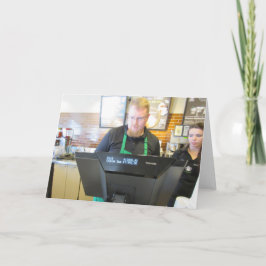 Kaffeezeit-Grußkarte Karte