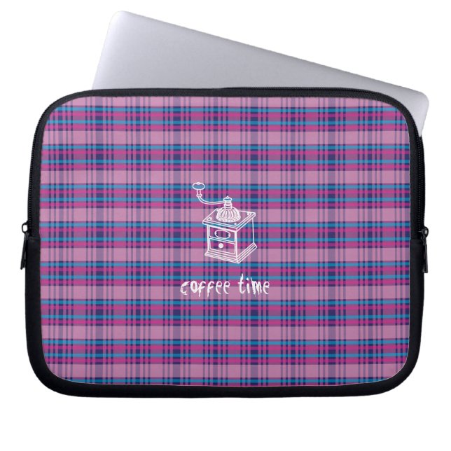 Kaffeezeit Laptopschutzhülle (Vorderseite)