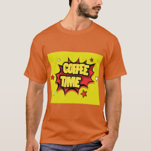 Kaffeezeit mit Cartoon Platsch T-Shirt