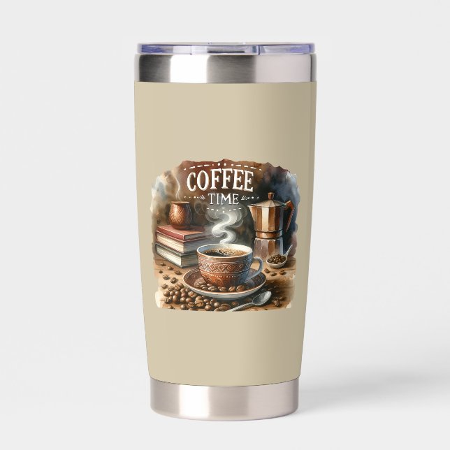 Kaffeezeit Thermobecher (Vorderseite)