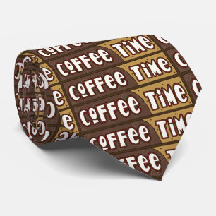 Kaffeezeitwortkunst-Kaffeegeschäfts-Krawatte Krawatte