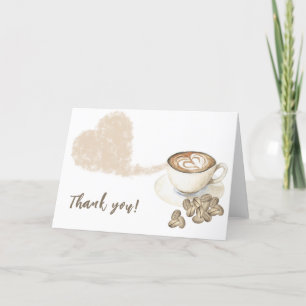 Kaffeezubereitung Baby Shower Vielen Dank Dankeskarte