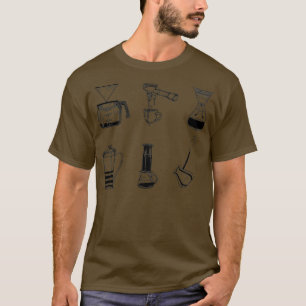 Kaffeezubereitungsmethoden Kaffeemaschine Barista T-Shirt
