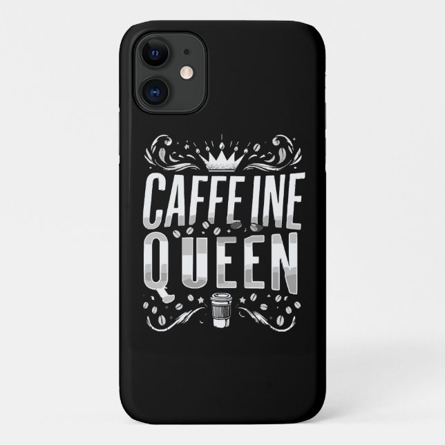 Kaffein Königin Case-Mate iPhone Hülle (Rückseite)