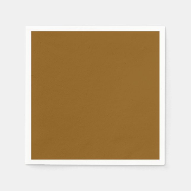 KAFFEINIERTE ZINNAMON (feste Farbe) Serviette (Vorderseite)