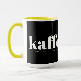 Kaffesugen Schwarz-Gelb-Tasse Tasse