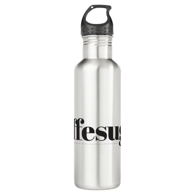 Kaffesugen Wasserflasche aus Edelstahl Edelstahlflasche (Vorderseite)
