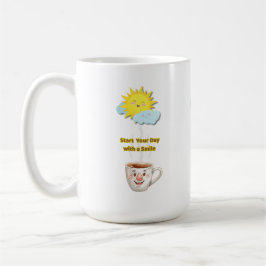 Kaffezeit – Süße lächelnde Tasse