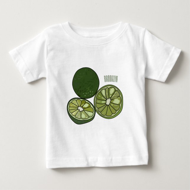 Kaffir Limon Cartoon Illustration Baby T-shirt (Vorderseite)