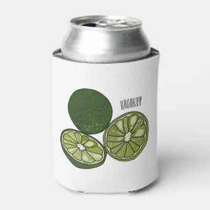 Kaffir Limon Cartoon Illustration Dosenkühler