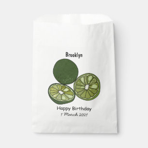 Kaffir Limon Cartoon Illustration Geschenktütchen