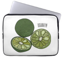Kaffir Limon Cartoon Illustration