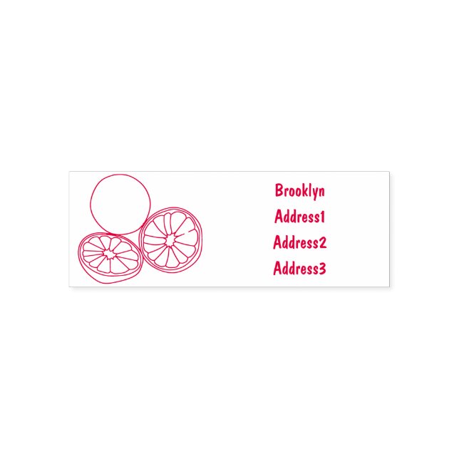 Kaffir Limon Cartoon Illustration Permastempel (Design)