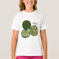 Kaffir Limon Cartoon Illustration