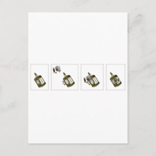 Käfigherz Postkarte