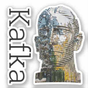 Kafka Kopf Quadratischer Aufkleber