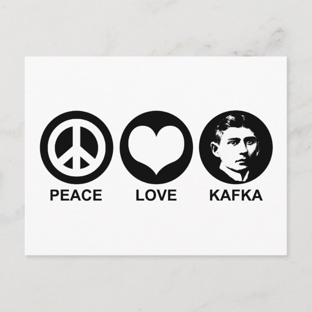 Kafka Postkarte (Vorderseite)