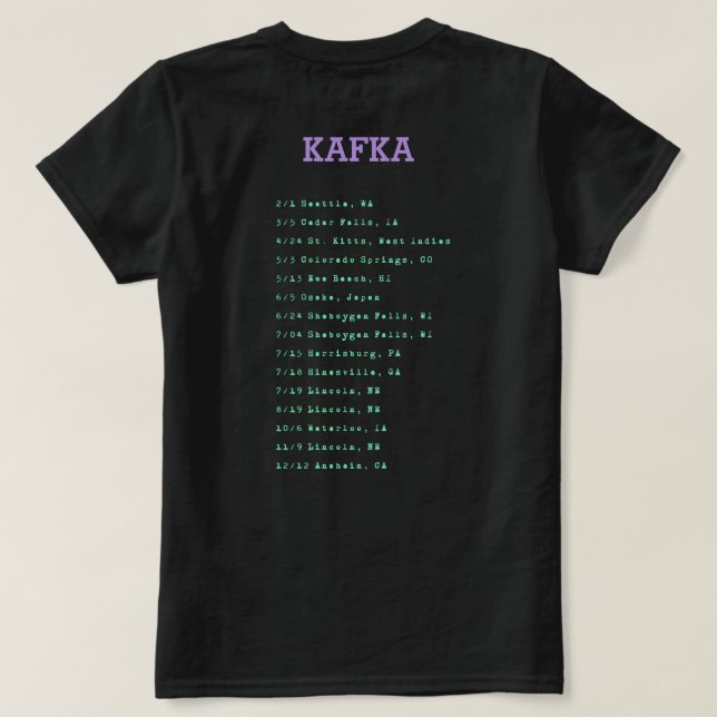 Kafka Shirt (Design Rückseite)