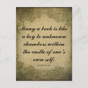 Kafka Zitat über Bücher Postkarte