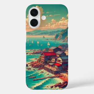 (Kagayaku Umibe) – Schimmernde Küste iPhone 16 Hülle