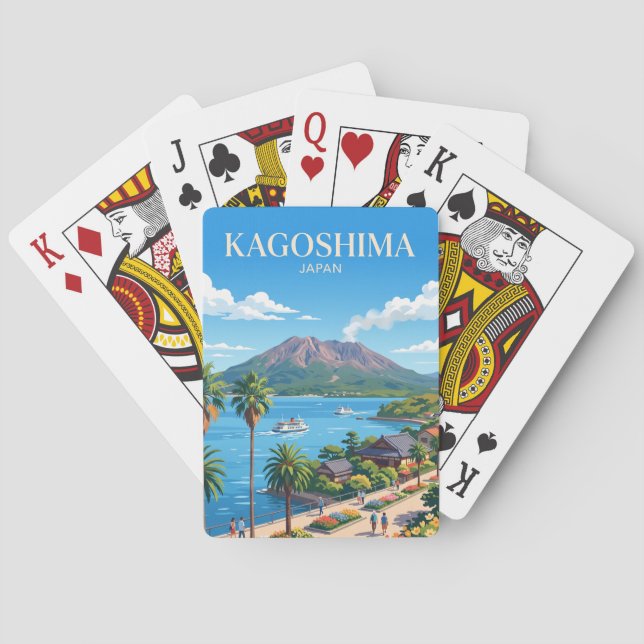 Kagoshima Japan Spielkarten (Rückseite)