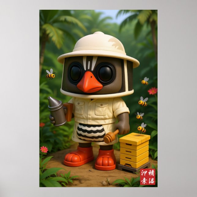 Kagu Beekeeper Poster (Vorne)