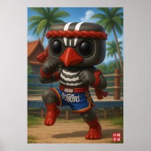 Kagu Muay Thai Fighter Poster