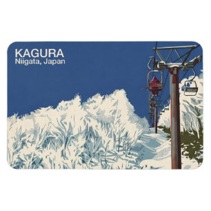 Kagura かぐら Niigata 新潟 1 - Kühlschrankmagnet Magnet