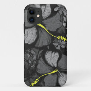 Kahala Hibiskus hawaiianische Lava-Fels-Illustrati iPhone 11 Hülle